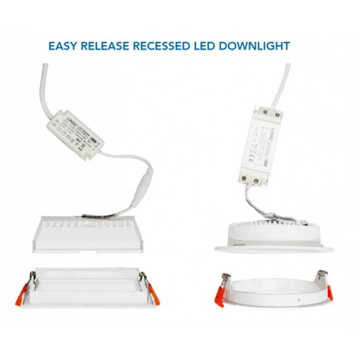 EASY RELEASE RECESSED LED DOWNLIGHT 12W