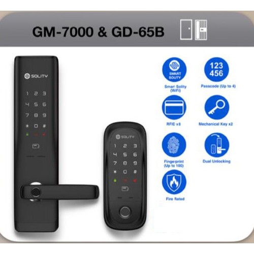 SOLITY DIGITAL LOCK SET GM-7000 & GD-65B