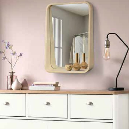 GLOREX GLC 1001 RUBBER WOOD FRAME MIRROR