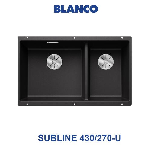 blanco sublime 430-270-u black sink