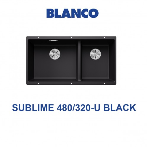 blanco sublime 480-320-u black sink