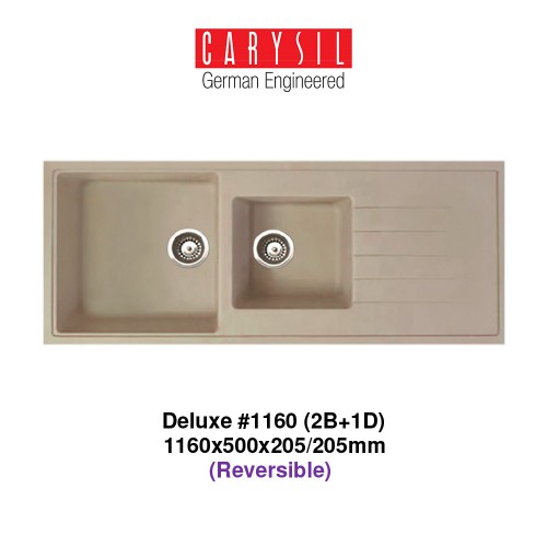 CARYSIL DELUXE 1160 QUARTZ SINK