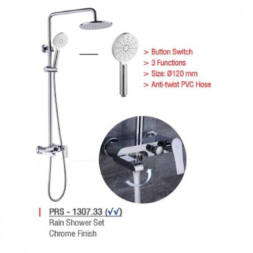 ZAFFIRO PRS-1307.33 RAINSHOWER SET