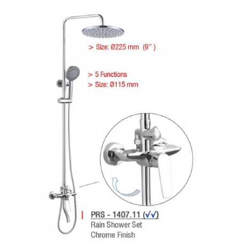 ZAFFIRO PRS-1407.11 RAINSHOWER SET