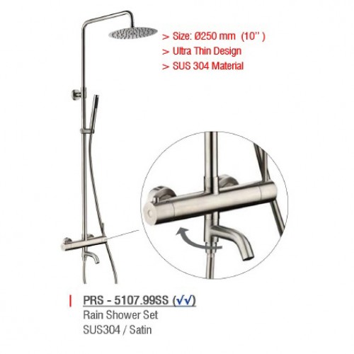 ZAFFIRO PRS-5107.99SS RAINSHOWER SET